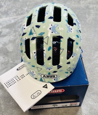 ABUS KIDS Smiley 3.0, Kinderhelm Gr. S 45-50 cm, green-nordic Fuchs, 04/2025