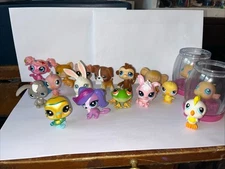 Vintage Littlest Pet Shop Lot LPS Dogs Cats Rabbits Birds Fish Monkey