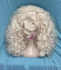 Bigger Blonder Banger! Big Double Stack Curly Classic Sexy Styled Drag Queen Wig