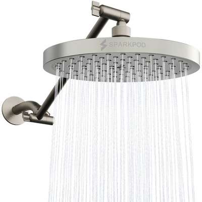 #ad Round Rain Shower Head with Shower Head Extension Arm High Pressure Rain ... $114.19