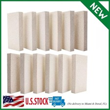 12 Pieces Insulating Fire Brick for Ovens, Kilns, Fireplaces, Forges 9" x...