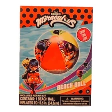 What Kids Want Miraculous Ladybug Inflatable Beach Ball Pool Toy-2 Pack