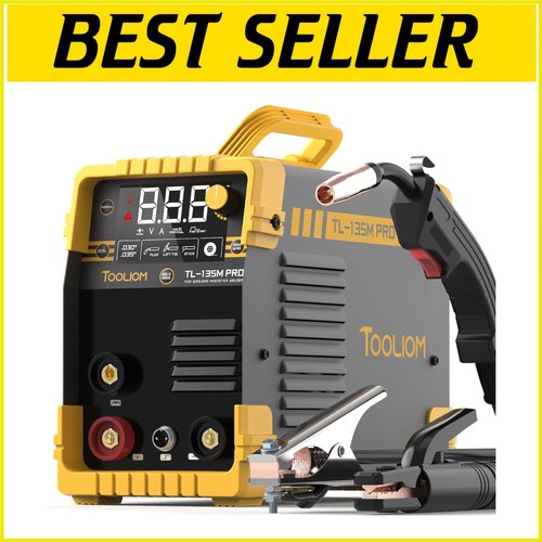 135A MIG/TIG/Stick Welding Machine – User-Friendly LCD Panel & Accessories