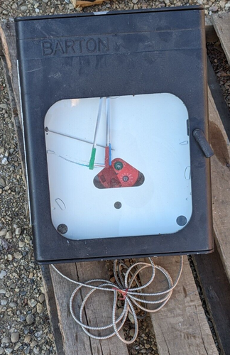 Barton Chart Recorder 2500 PSI, Used