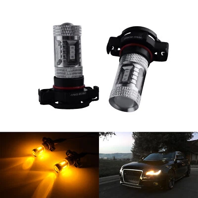 2 PSY24W Ampoule LED Jaune Clignotant la flèche Latéral Citroen C5 Audi A1 A3 A6 - Photo 1/4