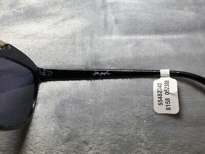 Free People Black Metal Rimmed Sunglasses Vintage Kelsey Round Sunglasses Selected by Sunglass Museum  main image 3