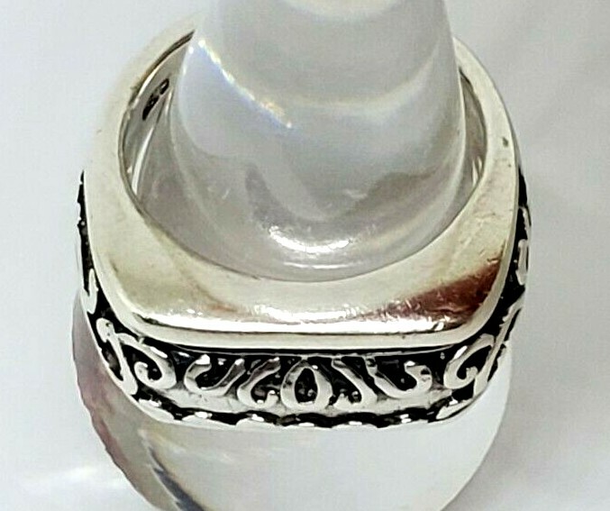 VTG Rectangle Front Delicate Scroll Work Statemen… - image 4