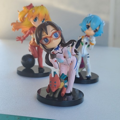 EVANGELION R-Style Petit Figura Rei Asuka Mari EVA Escuela BANDAI Plugsuit Ángulo - Imagen 7 de 13