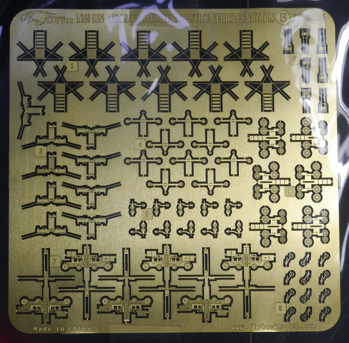 PE 1/350 WWII USN Aircraft Carrier Logistics Vehicles and Tools FH