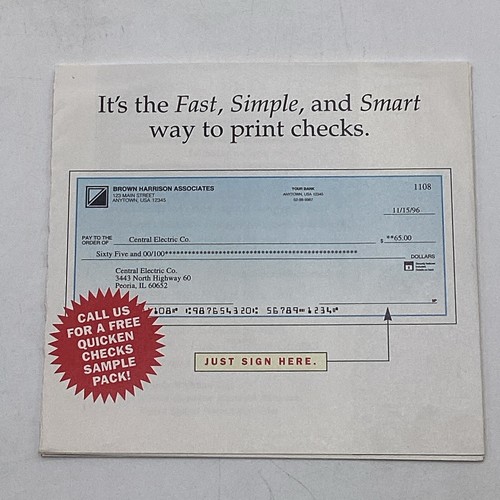 1996 Intuit Quicken SE Version 6 Organizing You Finances CD-ROM + Instructions - Picture 7 of 7
