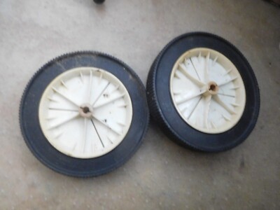 2 Spreader , garden cart or mower Wheels 9.5'' X 1.75''