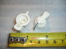 Push on White Chickenhead spline chicken head pointer amplifier  knob beak bill