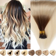 Nano Beads Tip Remy Human Hair Extensions 100 Real Ombre Nano Rings Tip Thick