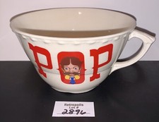 Pop Mustache Large Coffee Mug Ceramic Soup Bowl MCM Vintage