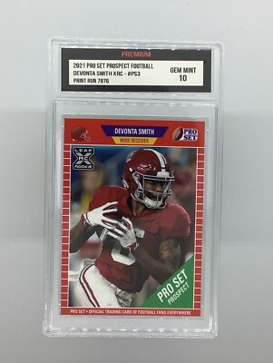2021 LEAF PRO SET - GEM MINT 10 - XRC Devonta Smith Rookie RC #PS3 