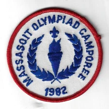 1982 Massasoit Olympiad Camporee RED Border [Q-1410]