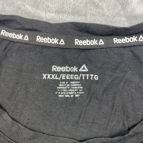 Reebok Activewear T-Shirt Damen Größe 3XL Schwarz Atmungsaktiv Kurzarm - Bild 3 von 6