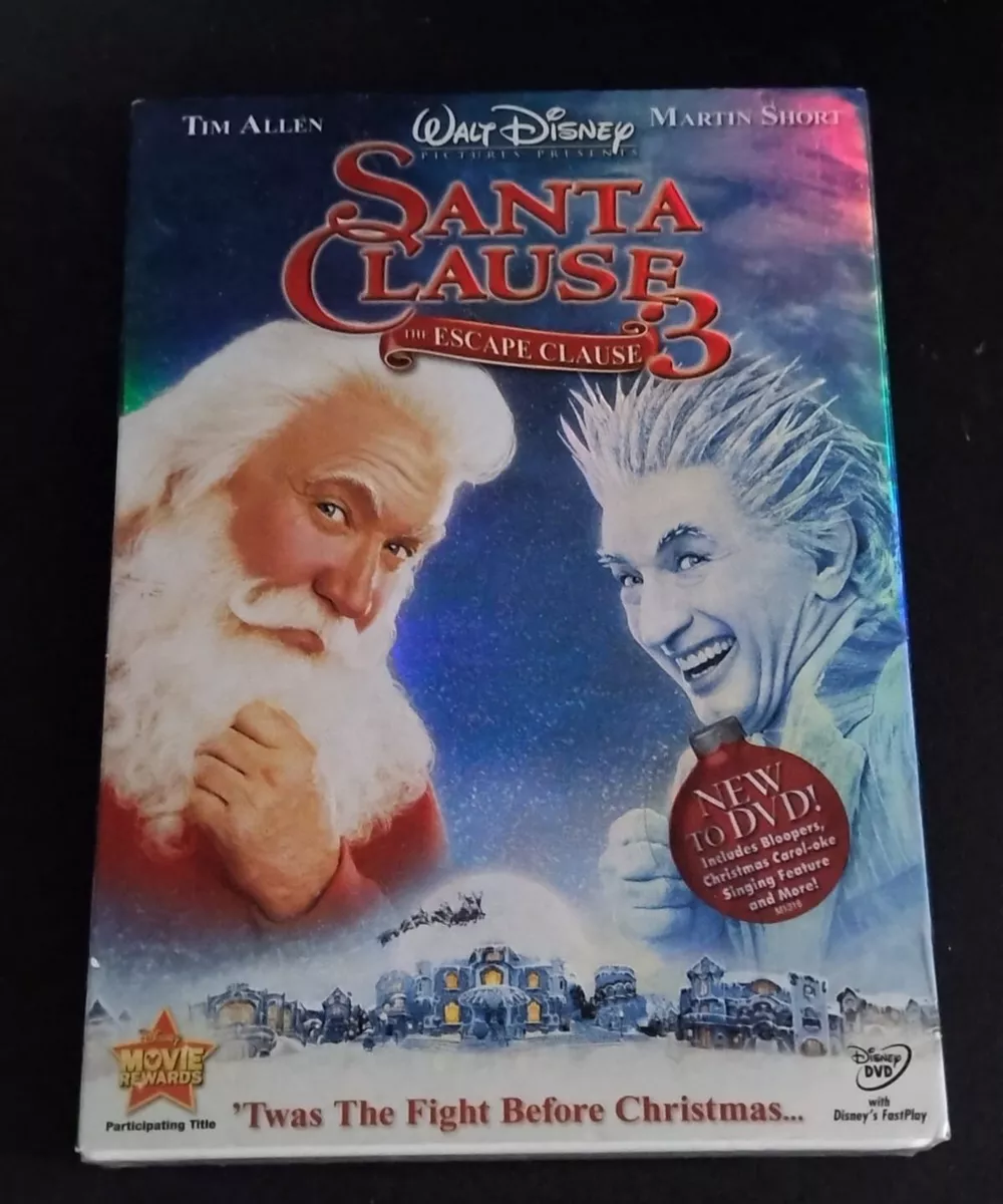Santa Clause 3 The Escape Clause DVD Tim Allen Martin Short christmas movie
