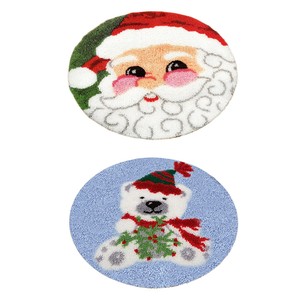 Knupfteppich Formteppich Knupfpackung Weihnachten Teppich