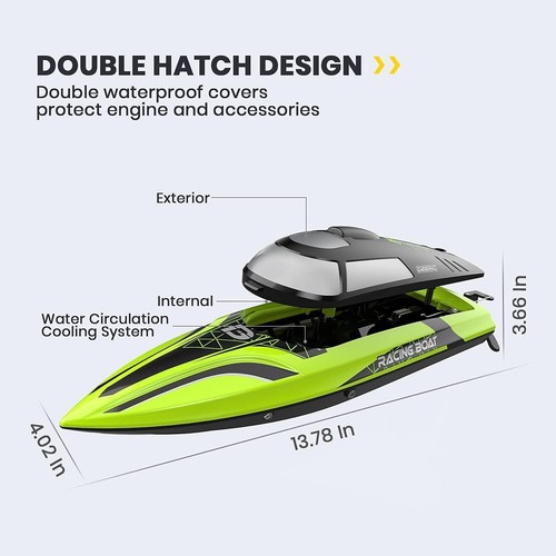 2.4GHz Racing RC Boat - Self-Righting & Auto-Pilot Mode for Ultimate Fun - Picture 10 of 11