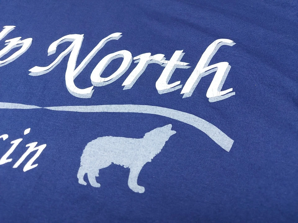 Винтажная лицензированная футболка 90-х Up North Wisconsin 1995 Monkey Business размер 2XL - Изображение 4 из 4