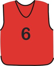 Image of 10 FOOTBALL MESH TRAINING SPORTS BIBS NUMBERED (1-10 OR number of your choice)