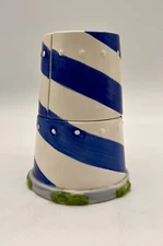 Nautical Theme Stacked Salt & Pepper Shakers Sugar Bowl Lovely For Cottage