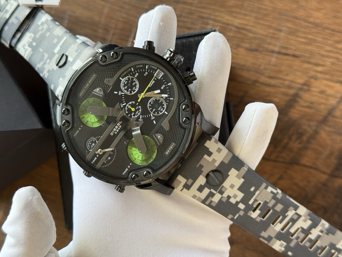 Diesel DZ7311 Mr.Daddy 2.0 Black Dial Multicolor Leather