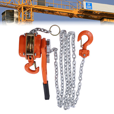 0.75Ton Lever Block Chain Hoist Come Along Puller Ratchet Type Lift w/10FT Chain