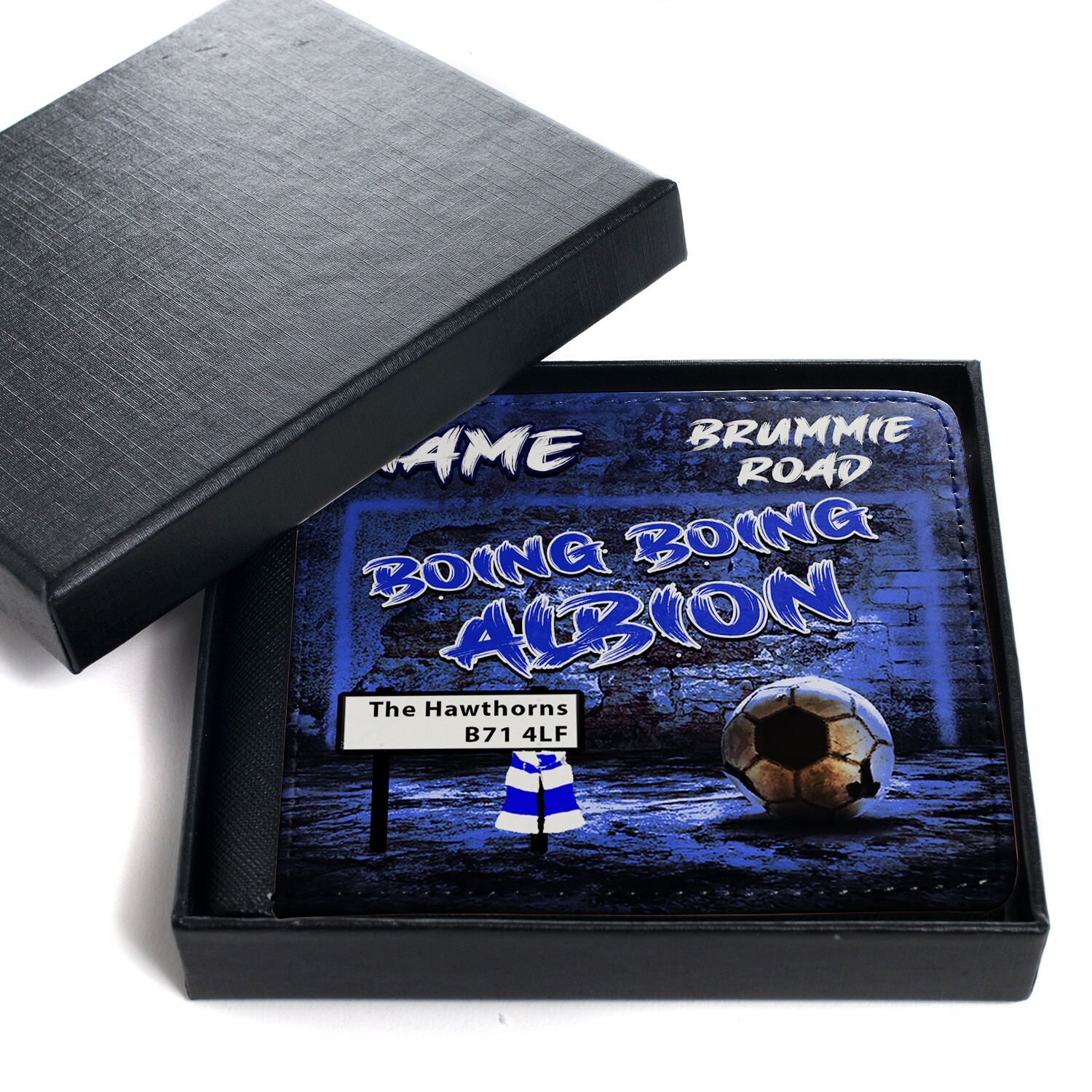 Personalised West Brom Wallet Retro Football Bi Fold Coin Card Dad Gift ...