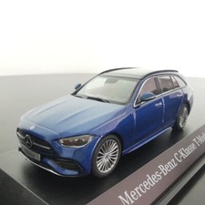 Herpa 1/43 FOR Mercedes For Benz new C-Klasse T-Modell 2022 Blue station wagon