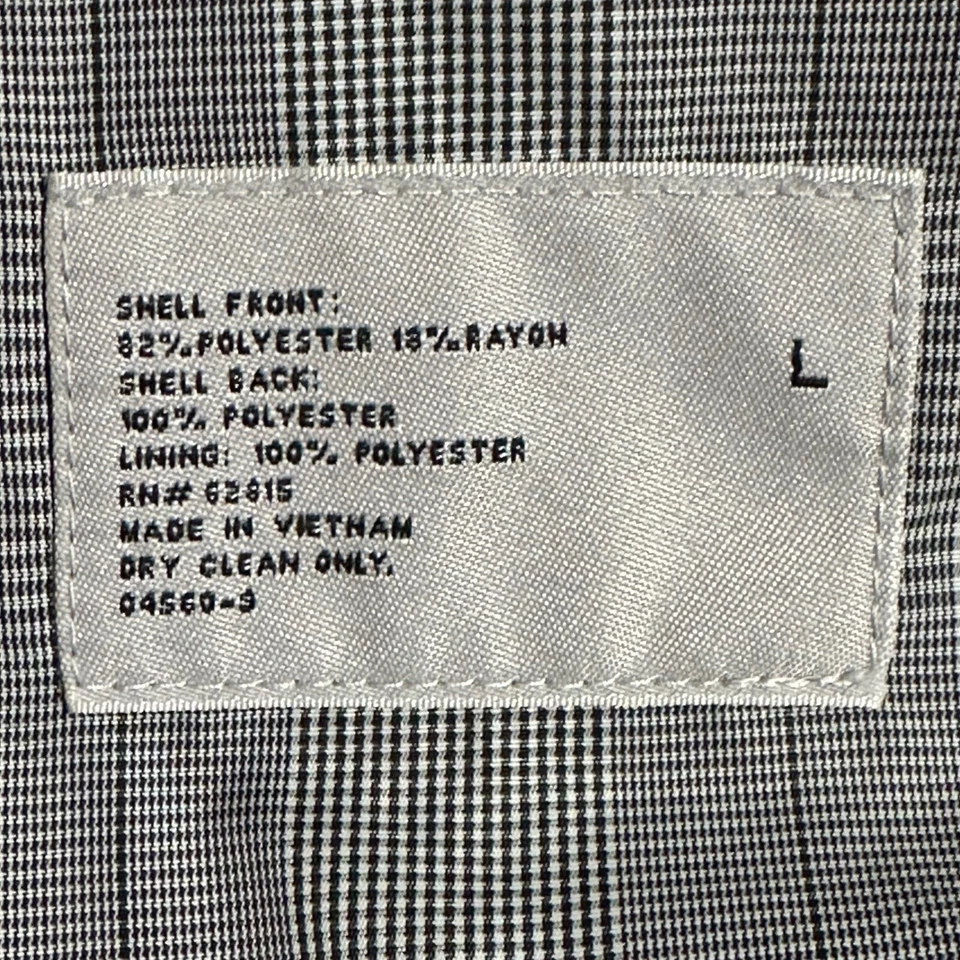 JF J.Ferrar Slim Fit Solid Gray Suit Vest 5 Button Waistcoat Lined Pockets Sz L - Image 4 of 4