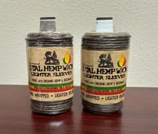 i-Tal Pre Wrapped Hemp Wick Lighter Sleeve 15.5ft -2 Packs -Lighter Not Included
