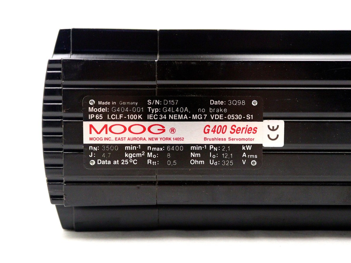 MOOG G400 Series Brushless Servo Motor G404-001 G4L40A *New No Box