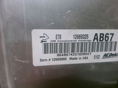 Engine ECM Electronic Control Module VIN P 4th Digit Fits 12-16 CRUZE 77065