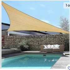 LE CONTE SUN SHADE SAIL 16x16 Lt Gray