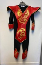 YOUTH 7-9 HALLOWEEN ASIAN WARRIOR COSTUME W/ ACCESSORIES DISTRESSED PKG