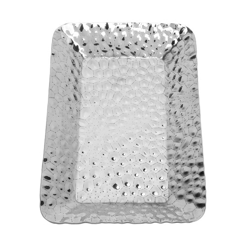 2x Rustproof Stainless Steel Decorative Vanity Platter Tray for Kitchen Counter - Bild 3 von 12