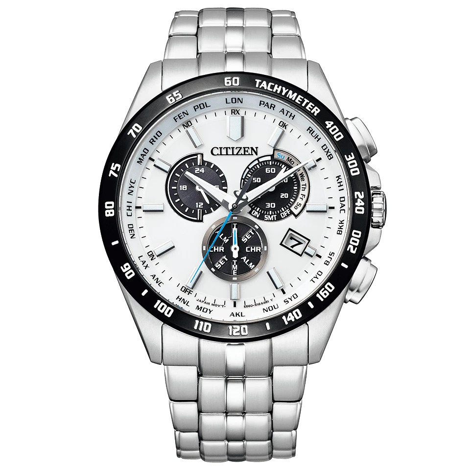 CITIZEN COLLECTION CB5874 90A Eco Drive Chronograph Watch White