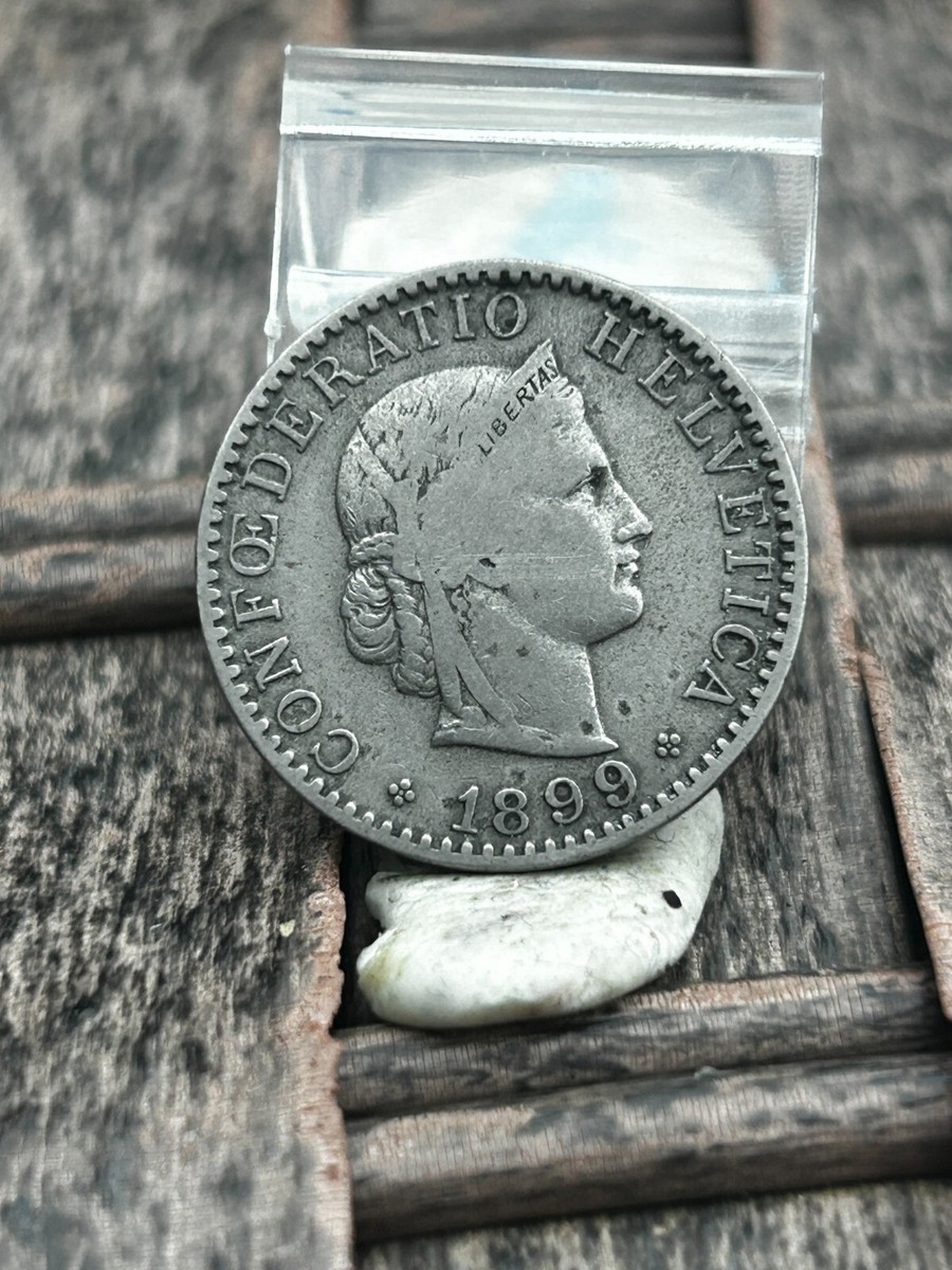 Helvetia Switzerland 20 Cents 1899 silver coin. REF E 90 | eBay UK