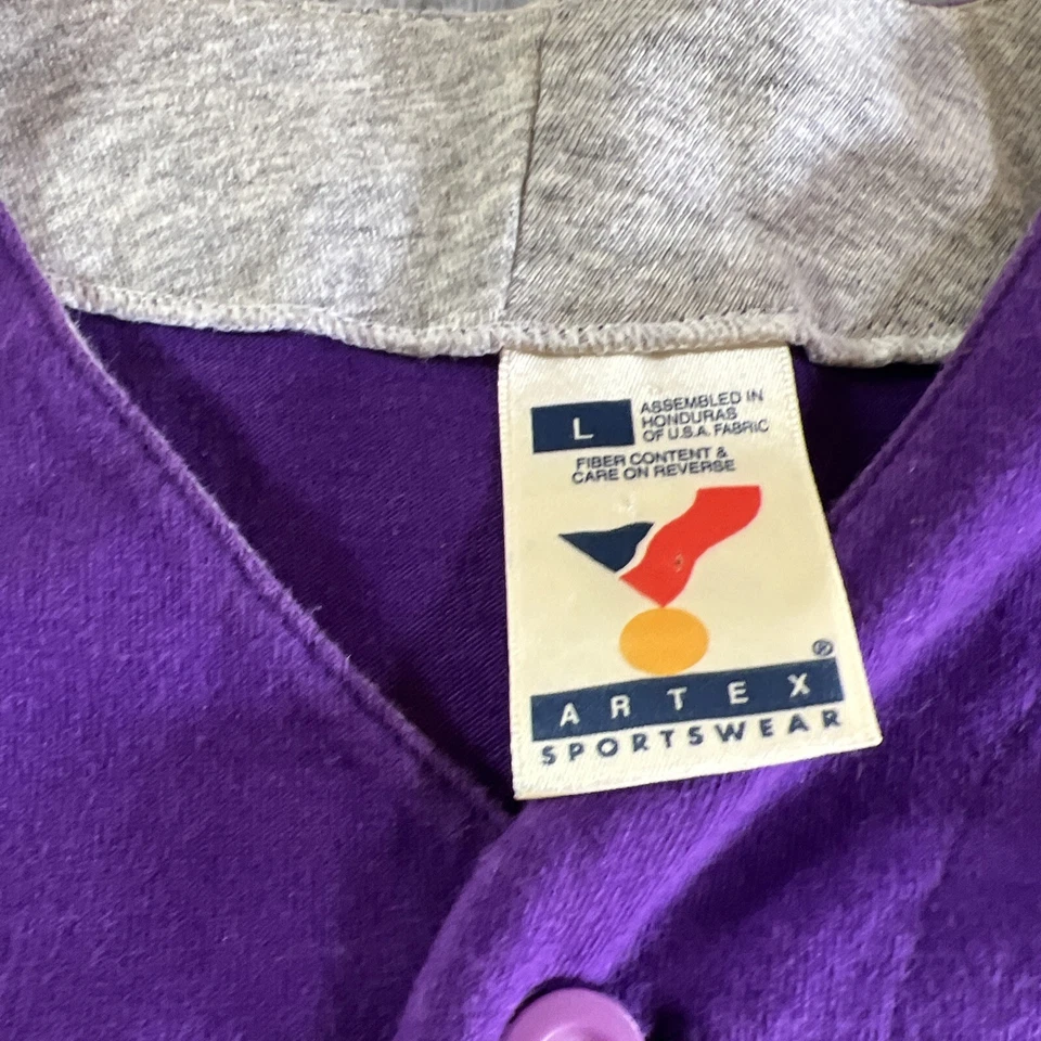 Camisa de béisbol vintage Artex Colorado Rockies abotonada para hombre talla L Foto 4 de 4