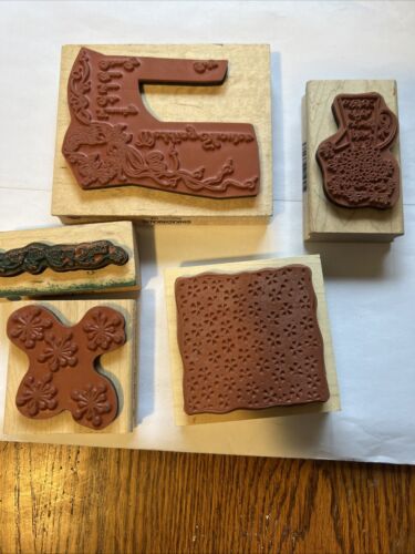 INKADINKADO Rubber Stamps. LOT, 5 Stamps! Made In USA - Picture 2 of 3