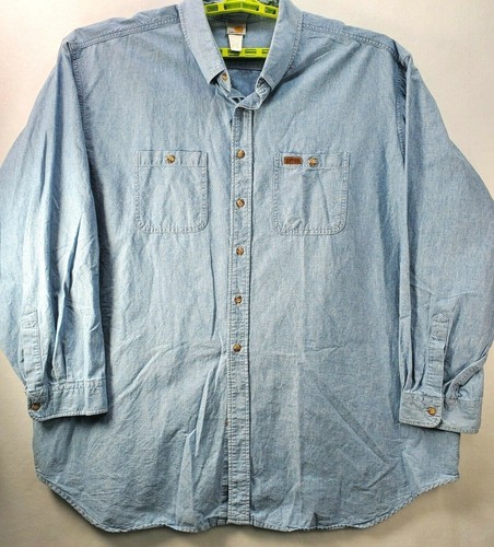 Carhartt Men's Long Sleeve Denim Shirt 