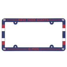 New York Giants Wincraft G-Men NFL Poly License Plate Frame