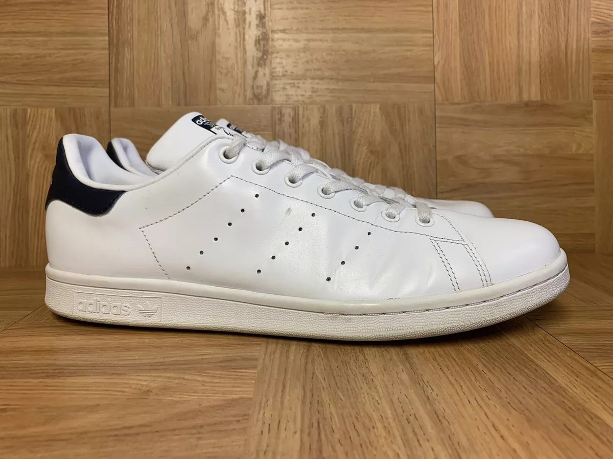 RARE Adidas Stan Smith Leather Men s Sneakers Sz 12 White Navy