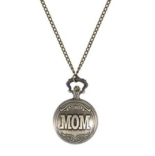 Womens Vintage Analog Quartz Pocket Watch Pendant Necklace Mother's Day Gift