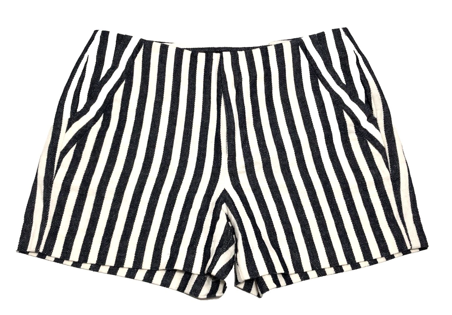 Pantalones cortos de lino a rayas Banana Republic para Mujeres