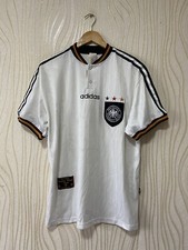 GERMANY 1996 1998 HOME FOOTBALL SHIRT SOCCER JERSEY ADIDAS sz L MEN WHITE