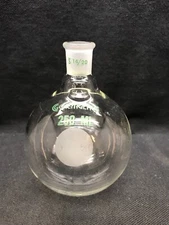 CHEMGLASS 250mL Glass Single Neck Round Bottom Boiling Flask 14/20 CG-1506-92