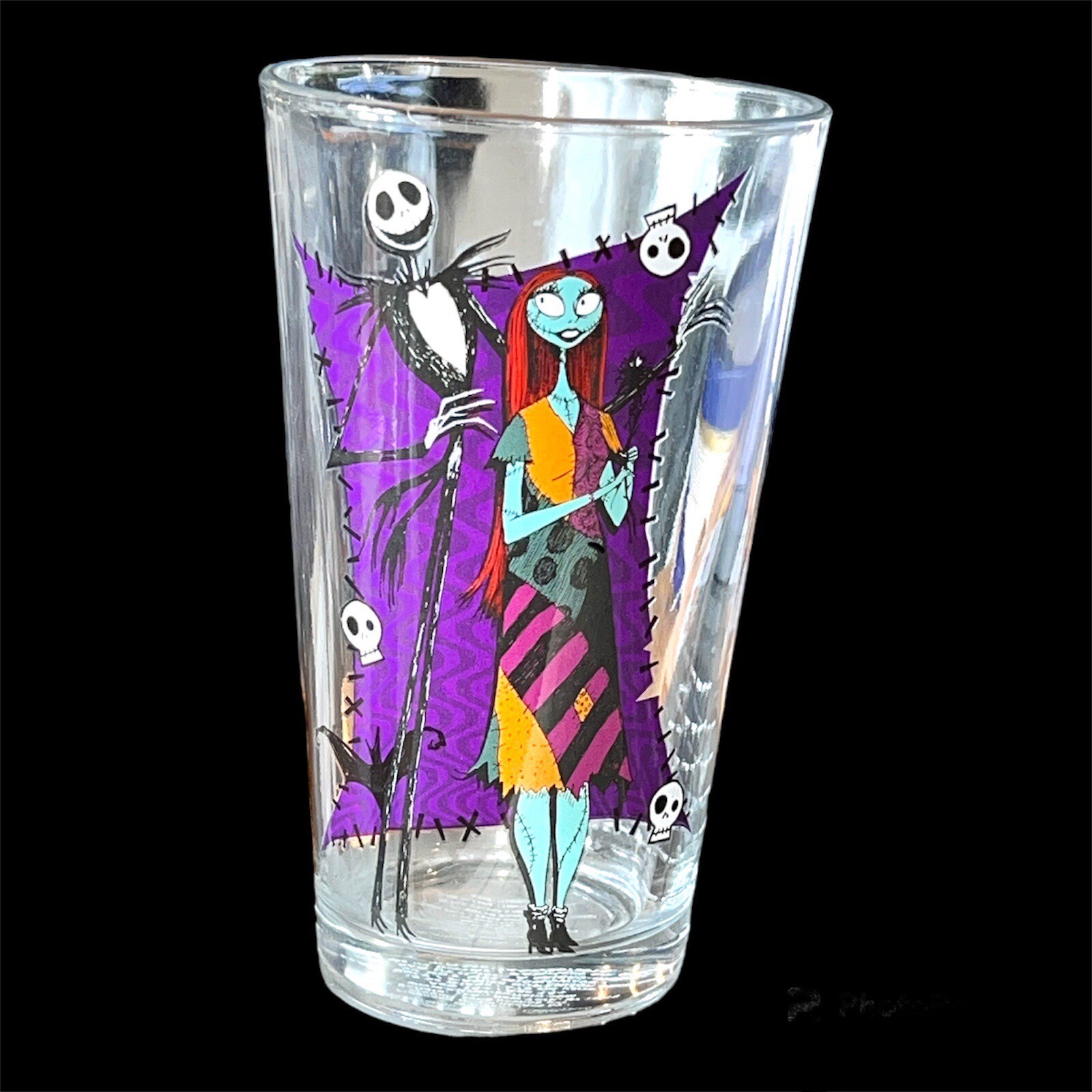 Disney Tim Burton The Nightmare Before Christmas Glasses 16oz Set Of 4